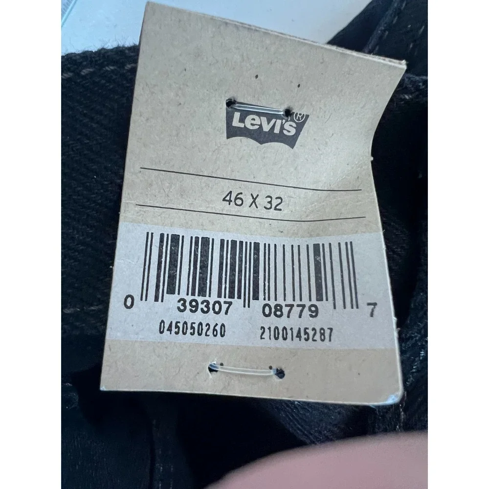 Levi's NEW 46x32 505 Regular Big & Tall Black Jeans NWT